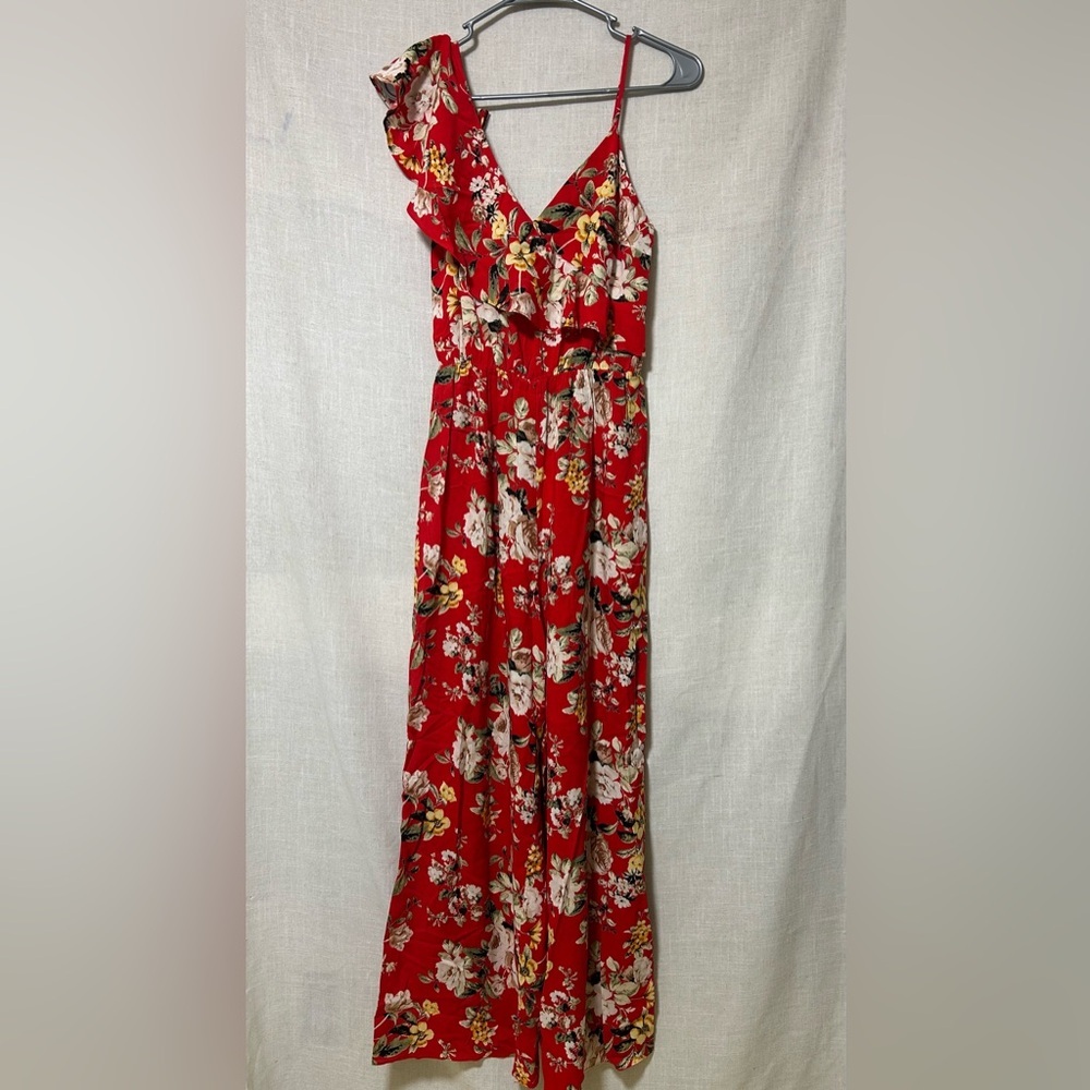 Floral Red Maxi Dress
